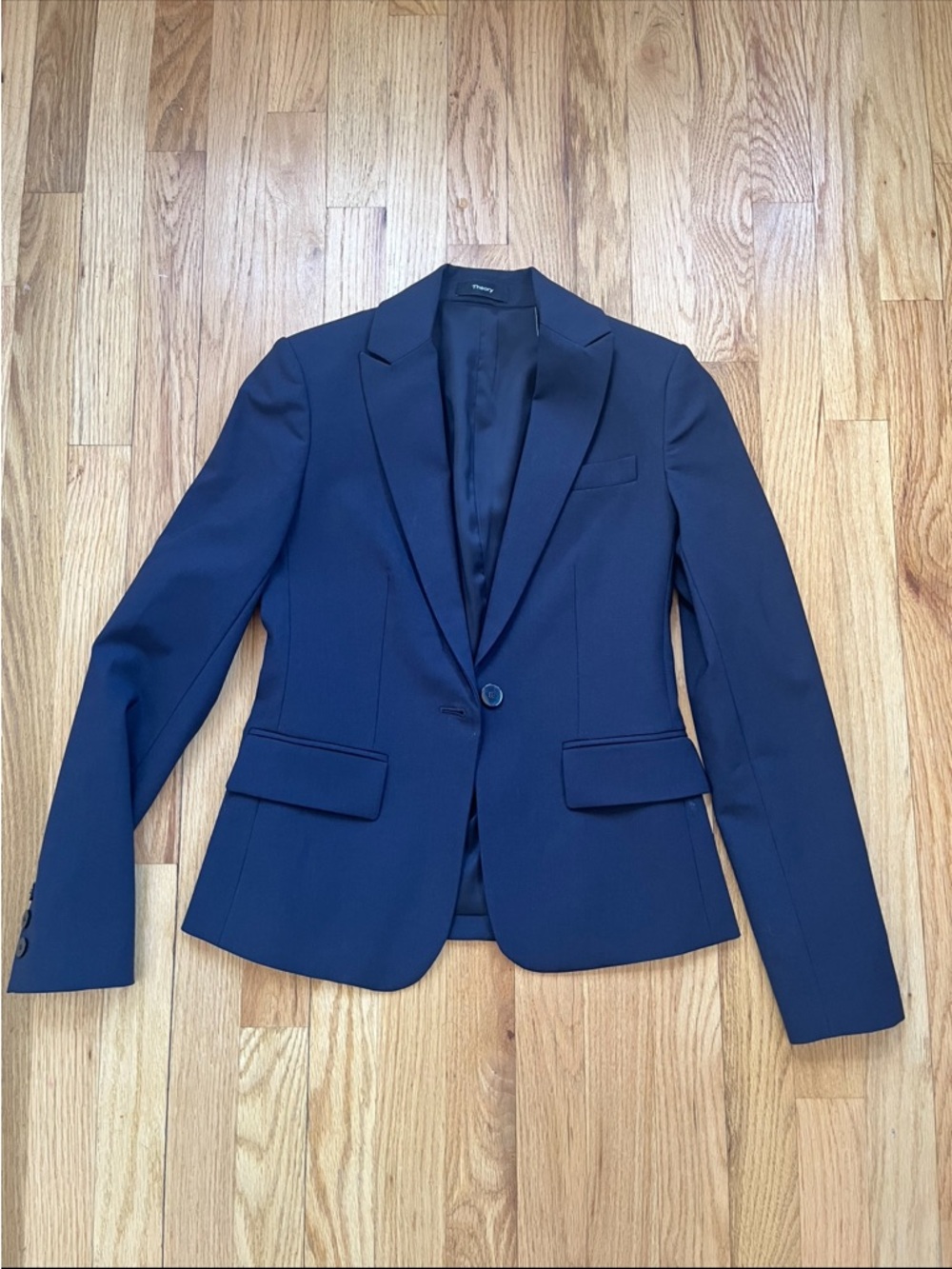 Women's Navy Single-Button Blazer never worn